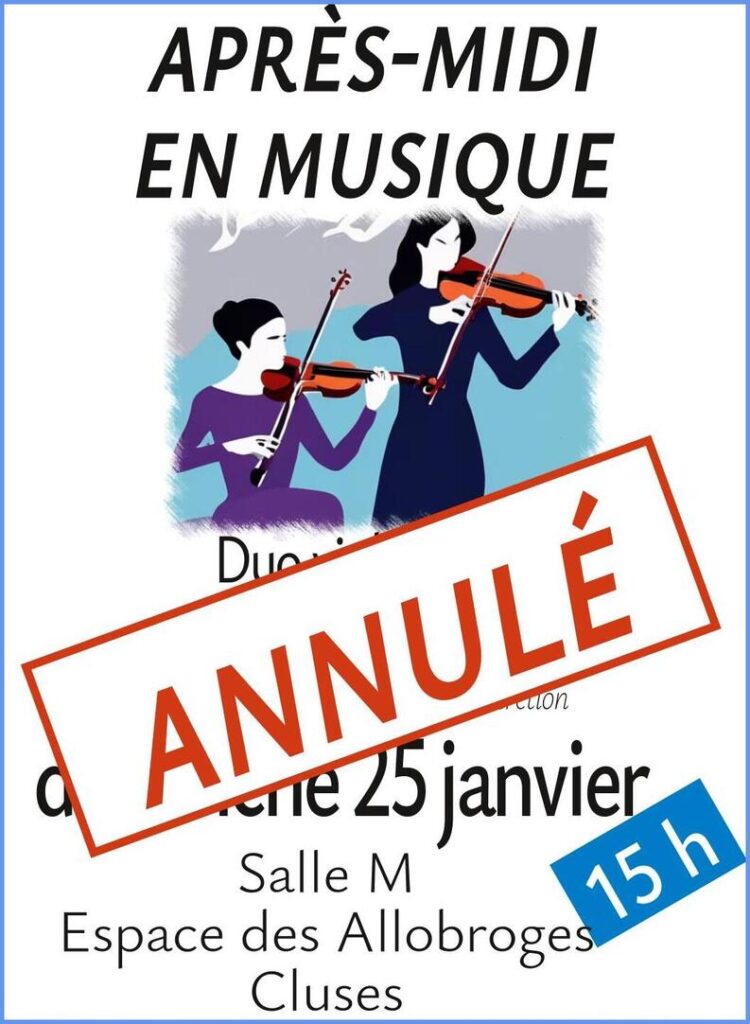 Spectacle annulé