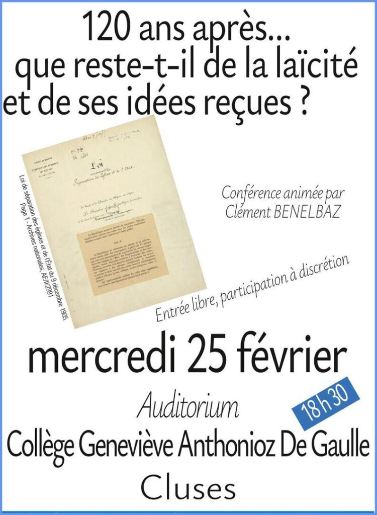 120 ans après, que reste-t-il de la laïcité et de ses idées