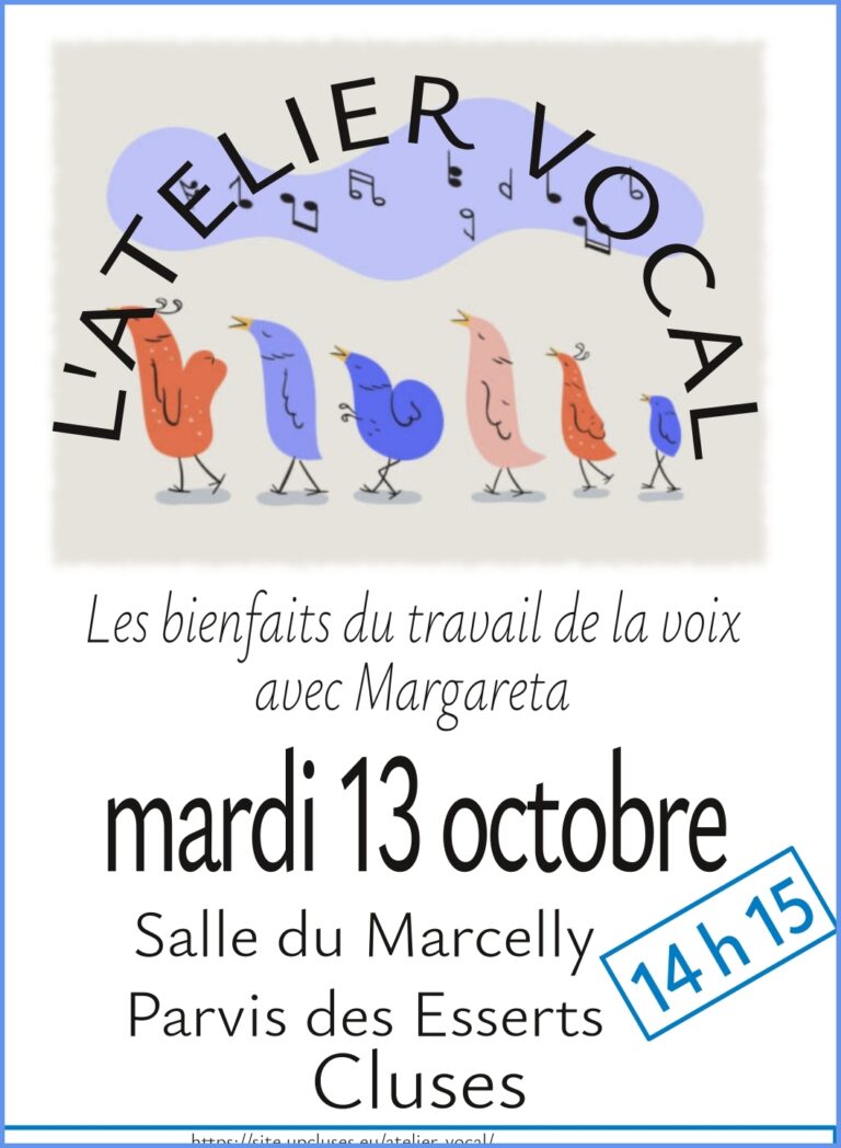Atelieer vocal du 13 octobre 20263 à 14h15